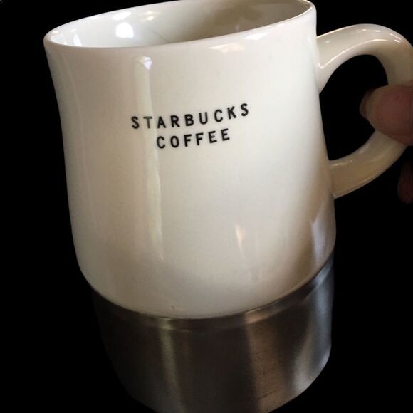 Starbucks ceramic and stainless steel coffee mug - Picture 1 of 5